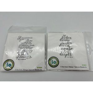 Impression Obsession Rubber Stamps - Set of 2